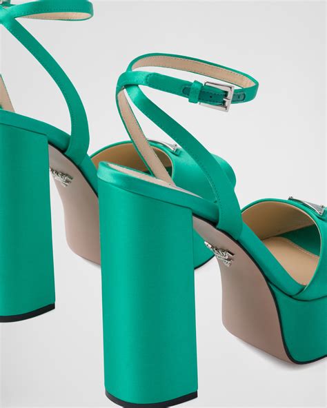 prada dress sandals|prada high heeled satin sandals.